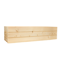 Dřevěný truhlík z masivu - přírodní 60 cm