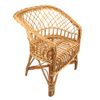 Proutěné dětské křeslo s hrubším výpletem – lehké a pohodlné sezení pro děti