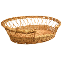 Proutěný oválný pelíšek z vrbového proutí 64 cm