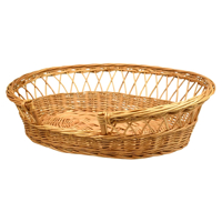 Proutěný oválný pelíšek z vrbového proutí 68 cm