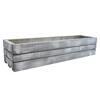Dřevěný truhlík z masivu – šedý s bílou patinou, délka 70 cm