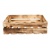 Opálená dřevěná bedýnka 52x38x15 cm