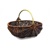 Proutěný koš na houby hnědý