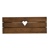 Dřevěný truhlík hnědý srdce 70 cm