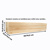 Dřevěný truhlík z masivu - přírodní 80 cm